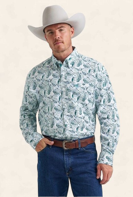 Wrangler Western LS Button Shirt 4541, Size: S