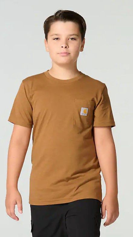 Carhartt Kid’s Short-Sleeve Dog T-Shirt Brown