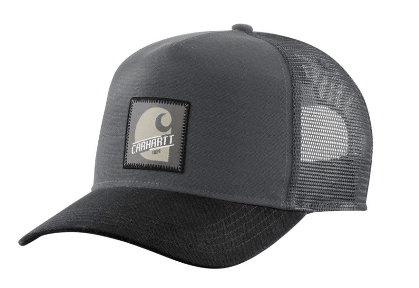 Carhatt Five Panel Patch Hat, Colour: Shadow Black, Size: One Size