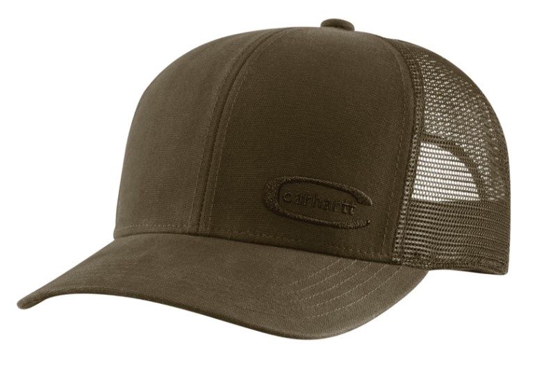 Carhartt Dunmore Mesh Back Cap, Colour: Burnished Logs, Size: One Size