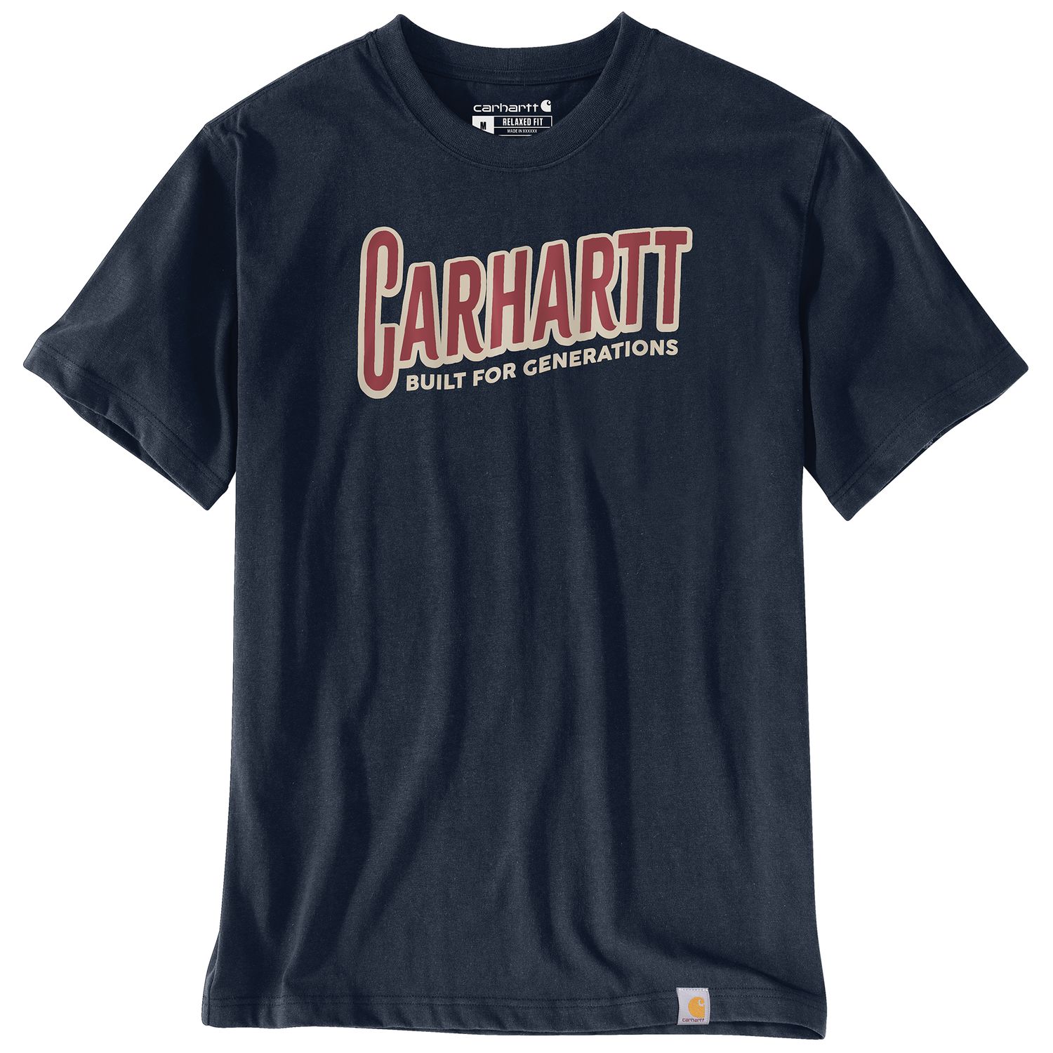 Carhartt Irvine Relaxed Generations T-Shirt, Colour: Navy, Size: S