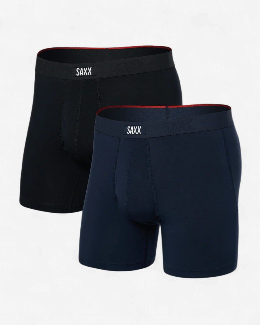 Saxx Vibe Xtra Soft Comfort 2 Pack Black/Navy