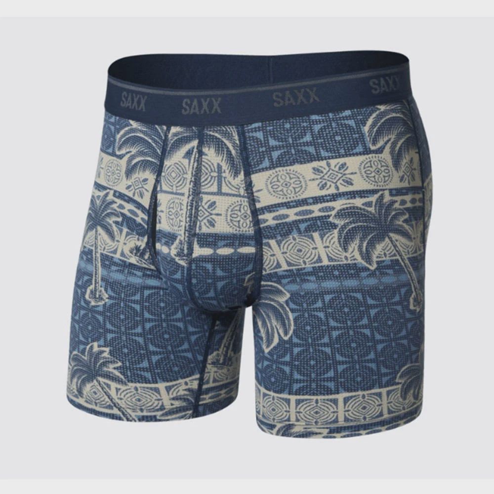 Saxx Quest Quick Dry Mesh BB Palm Geo Stone