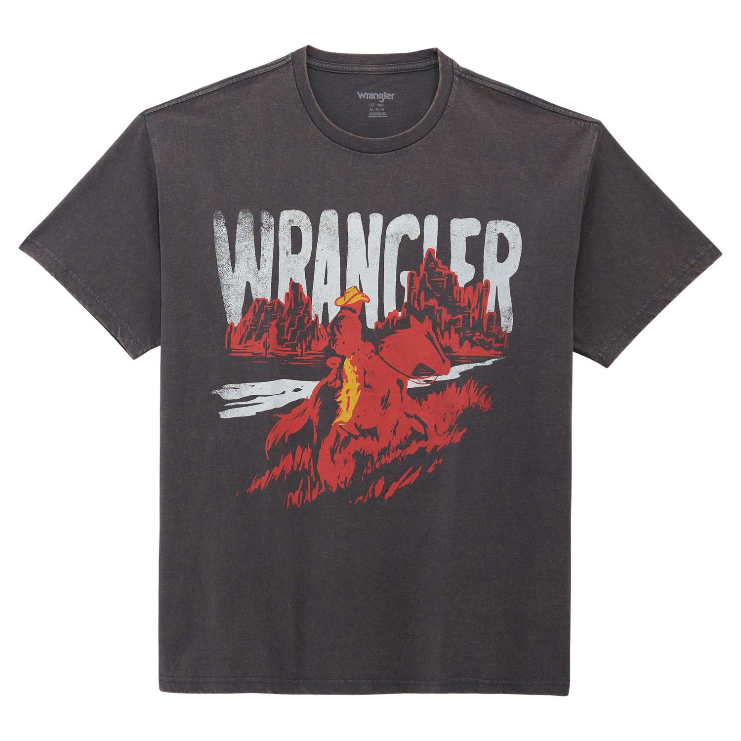 Wrangler West Men’s SS T Shirt Landscape Phantom 5795
