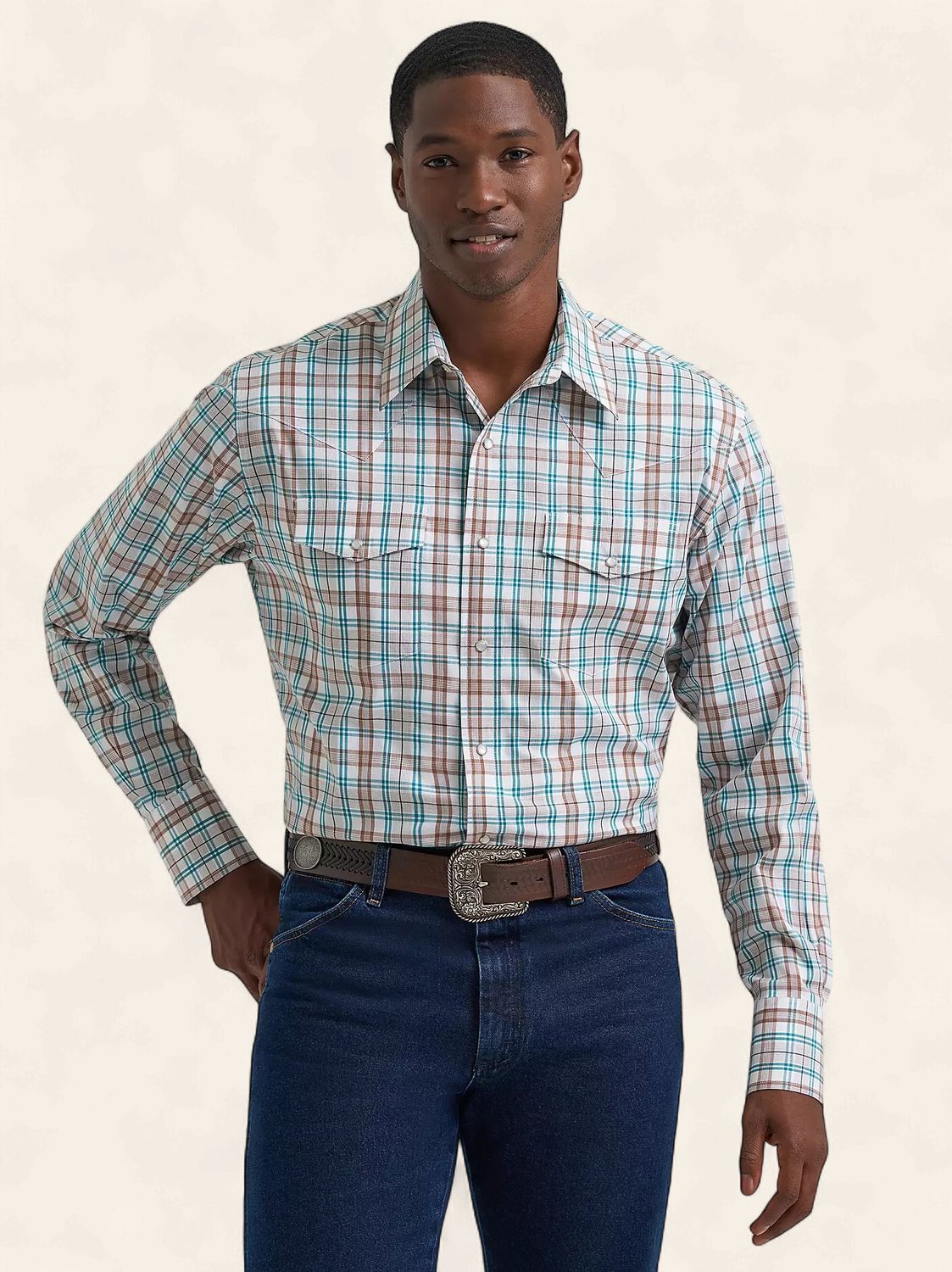 Wrangler West LS Snap Shirt 9034