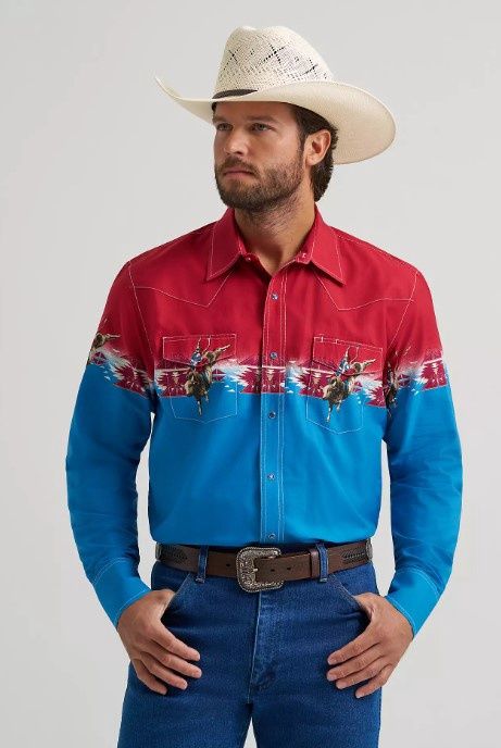 Wrangler Men’s Checotah LS Snap Shirt 9226