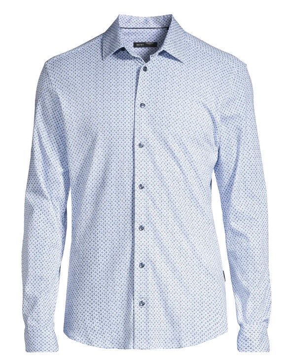 Horst L/S Sport Shirt Knit/Denim Blue