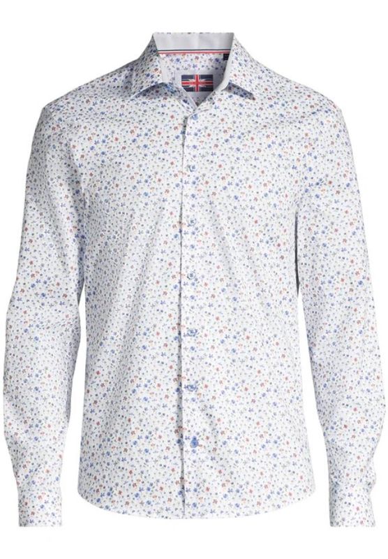 Soul Of London L/S Sport Shirt Cotton/Stretch Multi