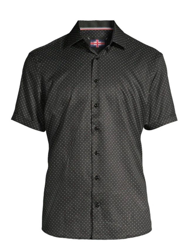 Soul Of London S/S Sport Shirt Black/White