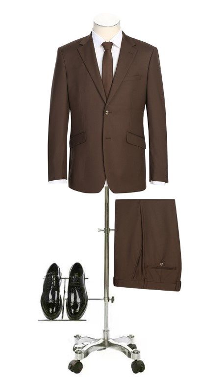 Renoir 2Pc Men's Suit Chocolate