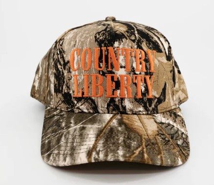 Country Liberty Full Camo With Orange Cap