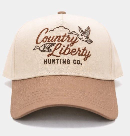 Country Liberty Brown/Natural Duck Hunting Cap