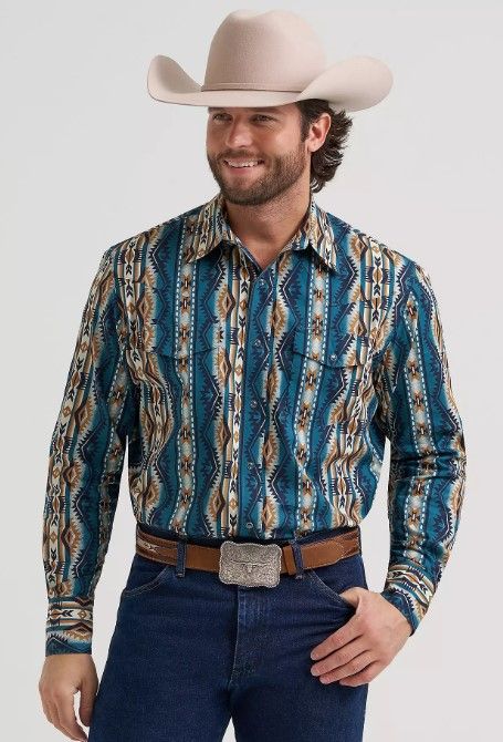 Wrangler Checotah LS Snap Western Shirt 4297