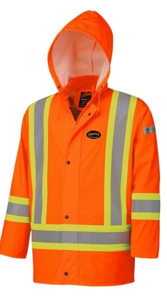 Pioneer FR Safety Rain Jacket with Pockets