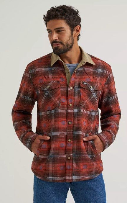 Wrangler Lined Flannel Shirt Jacket