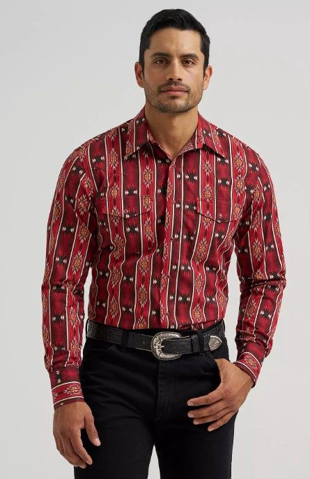 Wrangler LS Snap Western Checotah 4296