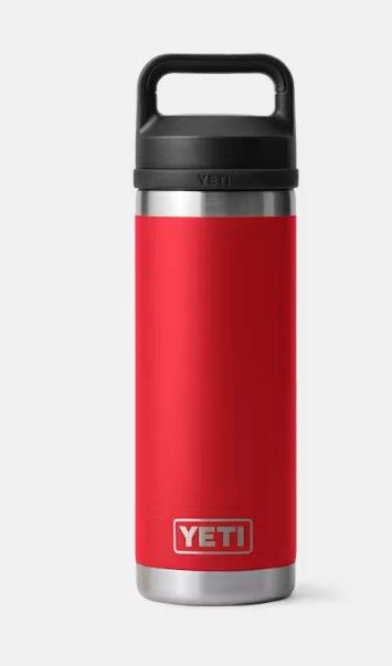 Yeti Rambler 18oz Bottle Chug Rescue Red