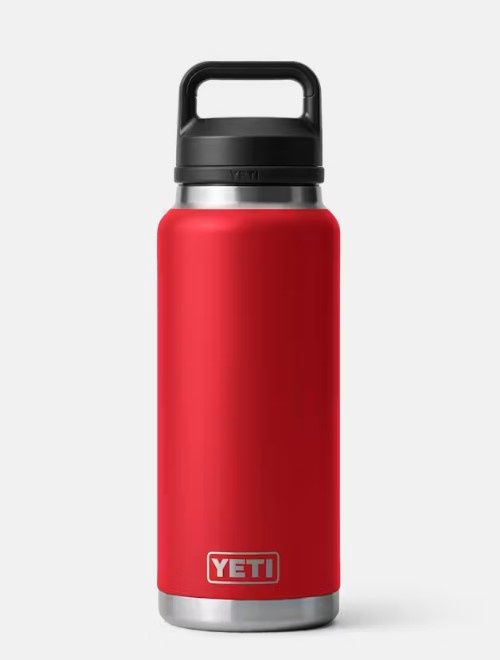 Yeti Rambler 36oz Bottle Chug Rescue Red