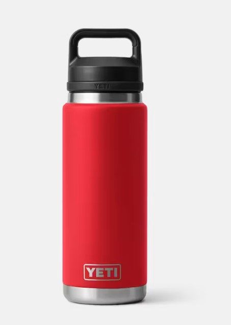 Yeti Rambler 26oz Bottle Chug Rescue Red