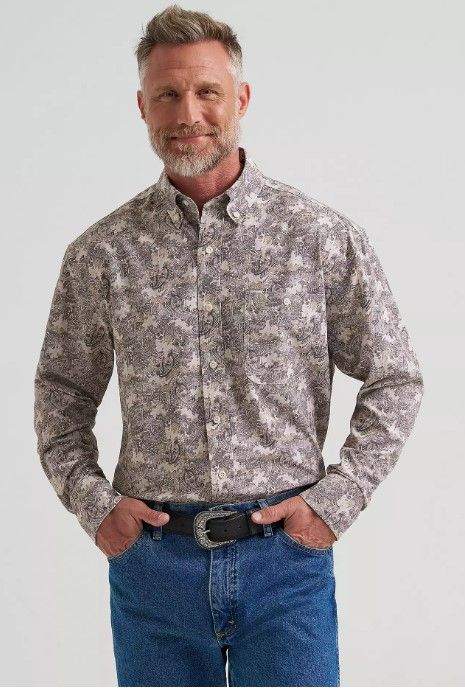 Wrangler George Strait Western LS Button Shirt 1975