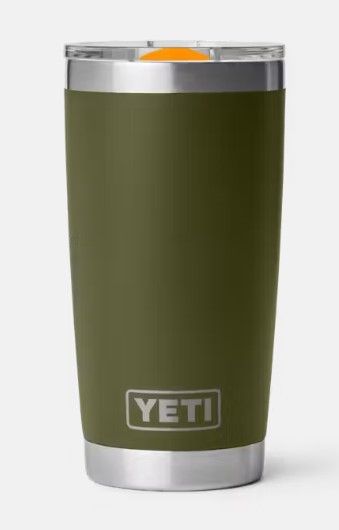 Yeti Rambler 20oz Tumbler MS Olive/King Crab Orange