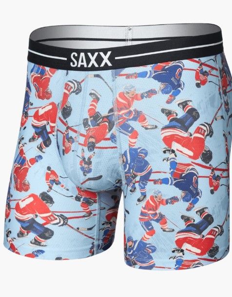 Saxx Volt Breathable Mesh BB Hockey Brawl-Blue