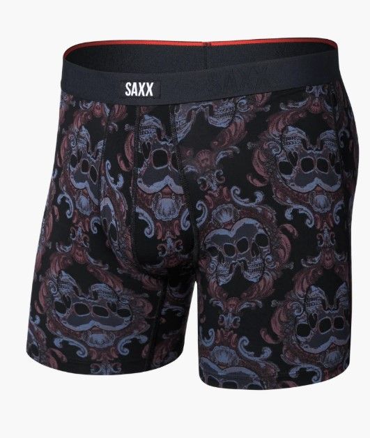 Saxx Vive Xtra Soft Comfort BB Skull Brocade-Black
