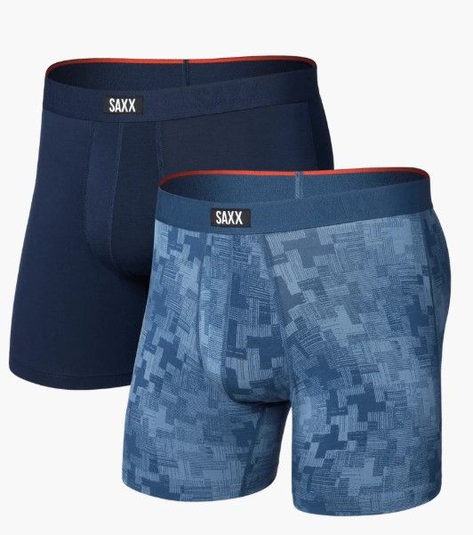 Saxx Vibe Xtra Soft Comfort BB 2PK Frenetic Tweed/Maritime