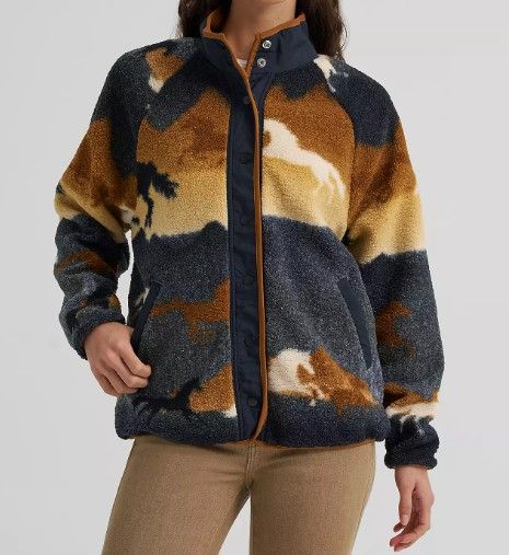 Wrangler Women’s LS Hay Sherpa-Black Horse 3035