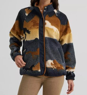 Wrangler Women’s LS Hay Sherpa-Black Horse 3035