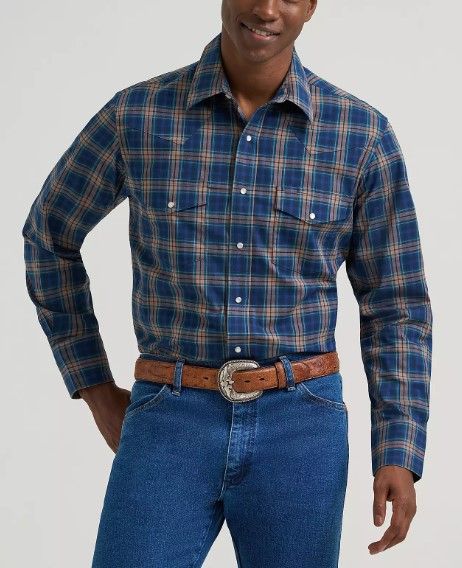 Wrangler LS Western Shirt Snap Button 5340