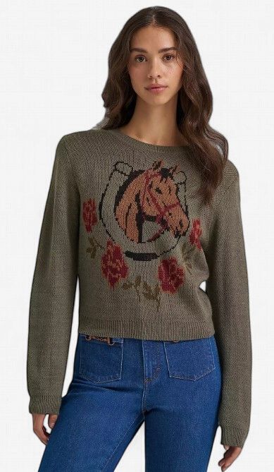 Wrangler Womens Western Horse Sweater