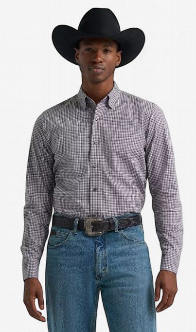 Wrangler Cody Johnson LS Western Button 5471