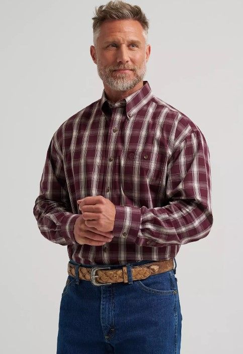 Wrangler LS Western Shirt Button 5370