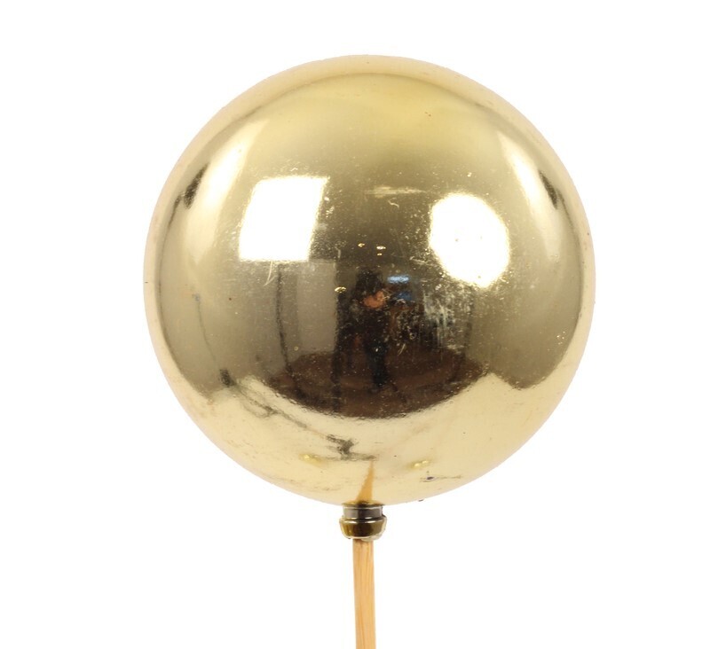Ornamental Balls: Gold Glossy 15 cm (1 stem)