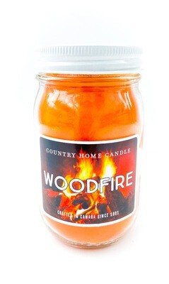Candle 16 oz. Woodfire
