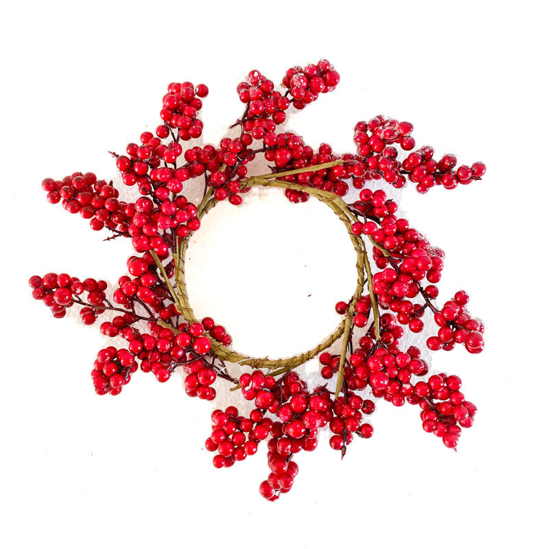 Candle Wreath - Red Berry