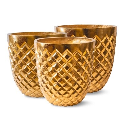 Planter - Gold Ceramic