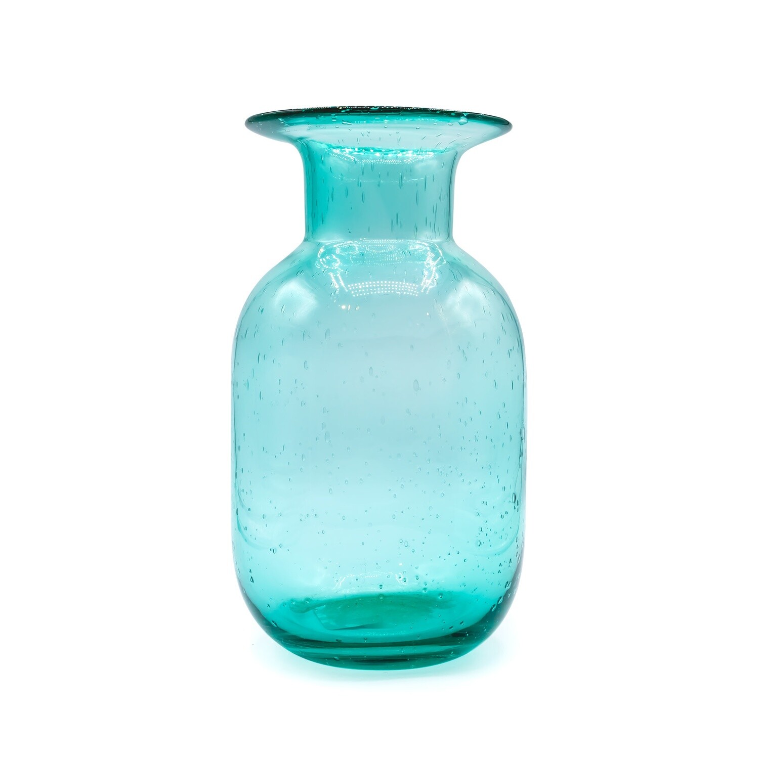 Glass vase - green