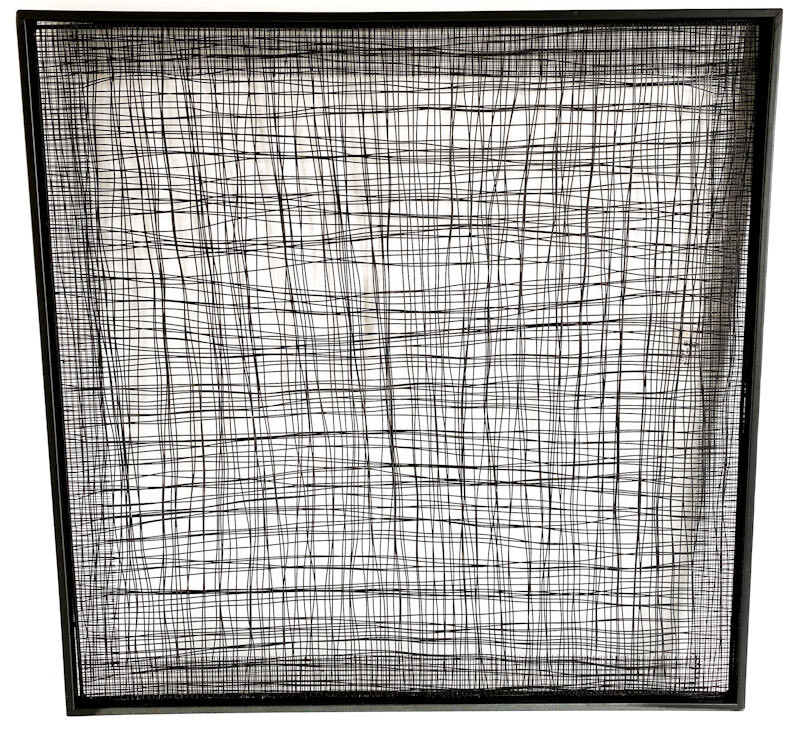 Wall art - metal 100 x 3 x 100cm