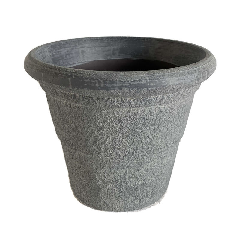 Flower Pot - Cobblestone Grey 12&quot;x14&quot;