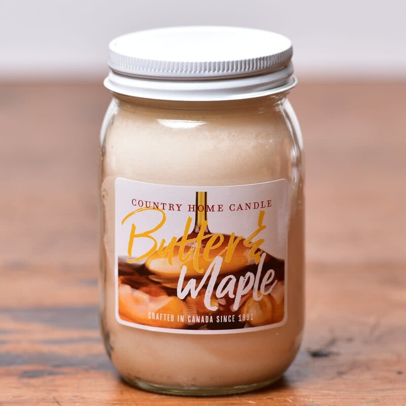 Candle 16 oz. Butter &amp; Maple