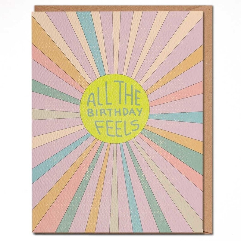 Birthday Card - All The Birthday Feels