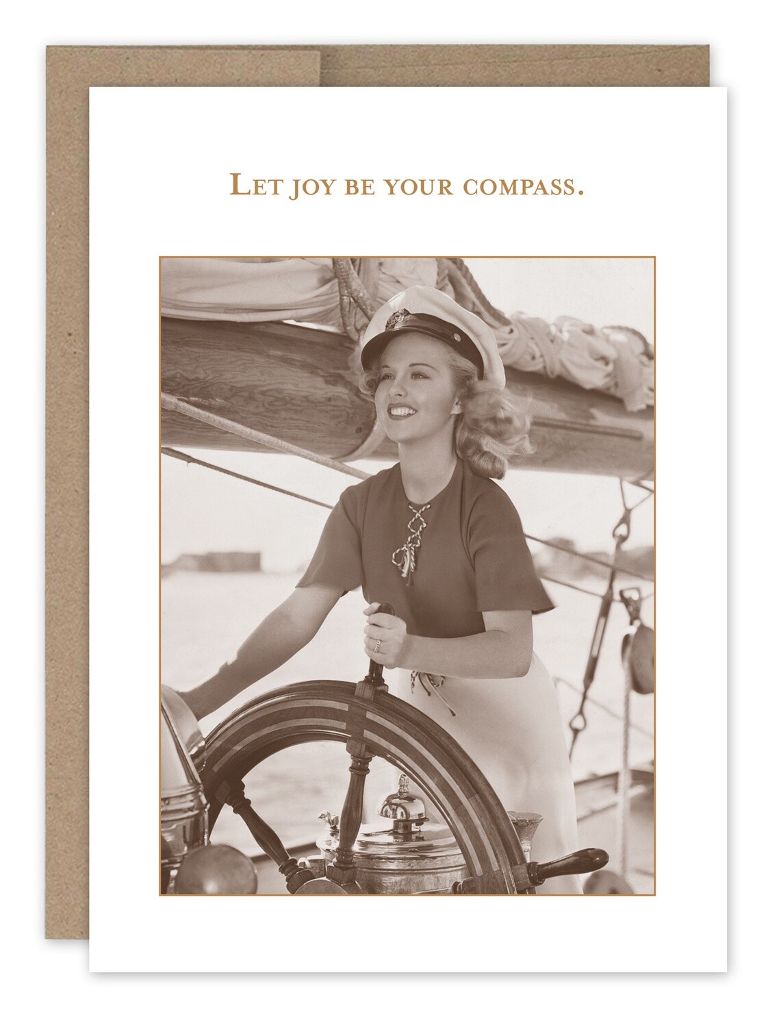 Birthday Card:  Joy be Compass