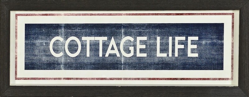 Art - Cottage Life Sign 6&quot; x 18&quot;