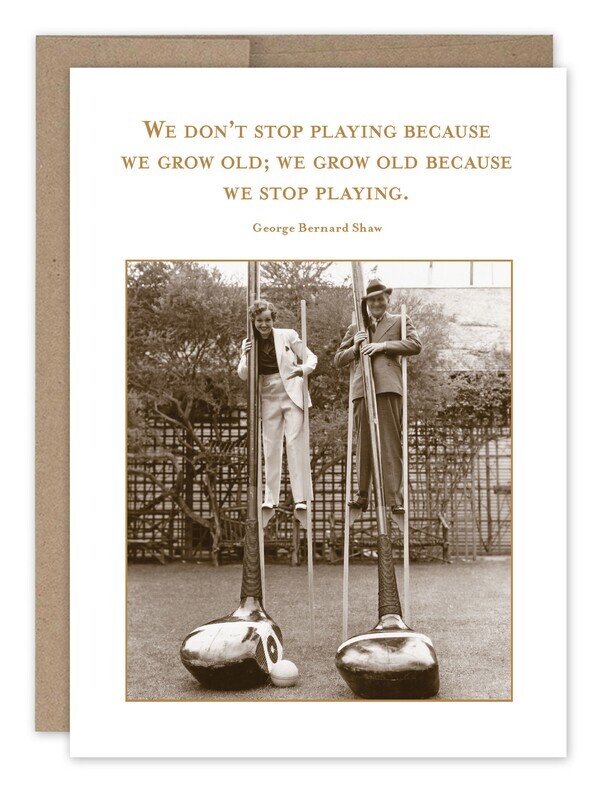 Birthday Card:  Stop Playing