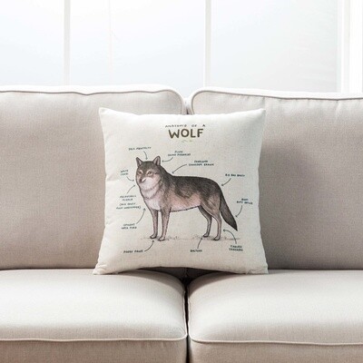 Pillow - Indoor Wolf 18x18&quot;