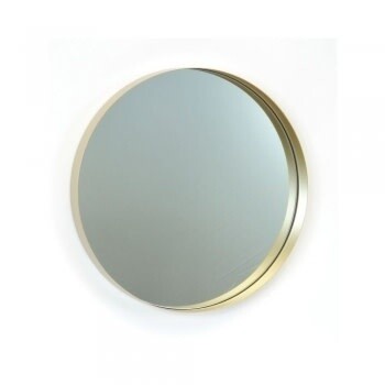 Mirror - Round Metal Gold