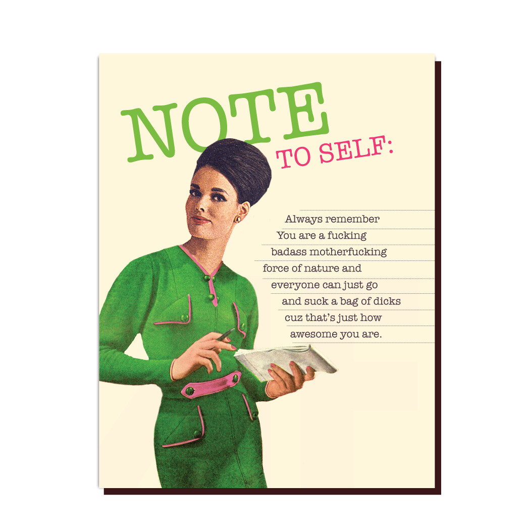 Friendship Card - Note to Self