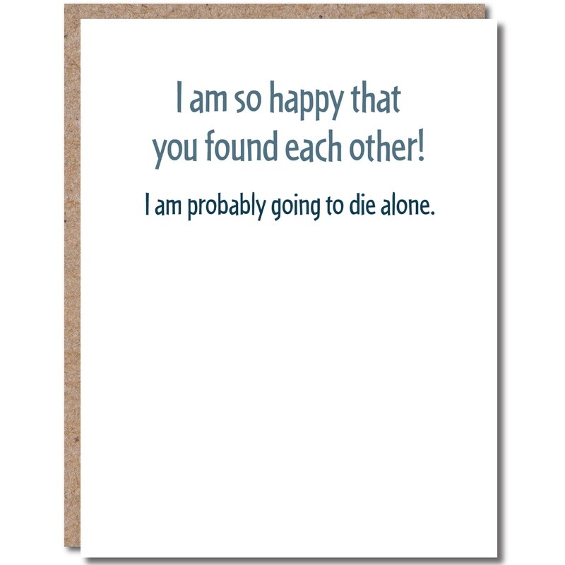 Wedding Shower Card: Found each Other